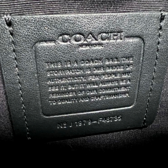 Coach Black on Black Avenue Carryall style F48735 Silver Hardware - Picture 5 of 8